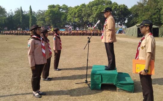 Kwartir Cabang Kabupaten Kediri Gelar Jambore dan Apel Besar Gerakan Pramuka