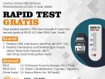 Pemkab Kediri Fasilitasi Rapid Test Untuk Peserta UTBK-SBMPTN