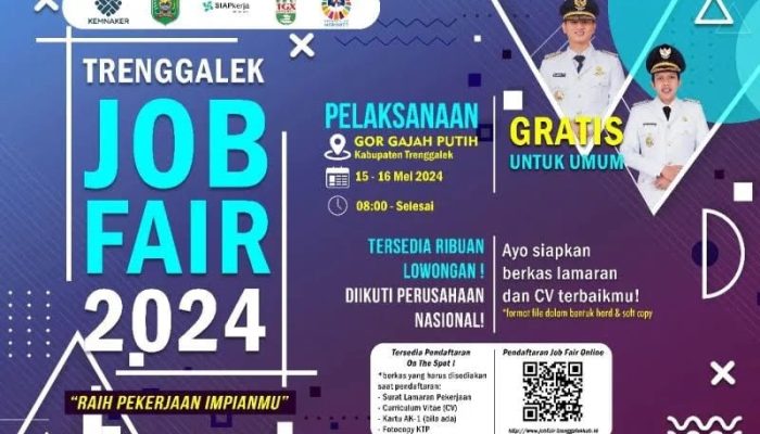 Targetkan 2000 Lowongan Untuk Warga, Pemkab Trenggalek Gelar Job Fair Undang BUMN dan BUMD