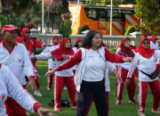 Demi Hidup Sehat! Pj Wali Kota Kediri Giatkan Senam Jantung