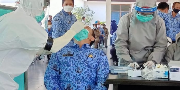 Deteksi Dini , 139 ASN Pemkab Kediri Jalani Rapid Tes Antigen