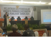 Genjot Pilkada Serentak 2024 Bawaslu Kota Kediri Lantik Panwascam, Berikut tugas-tugasnya