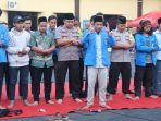 Polres Kediri Kota Bersama PMII lakukan Doa dan Salat Gaib untuk Mahasiswa Kendari