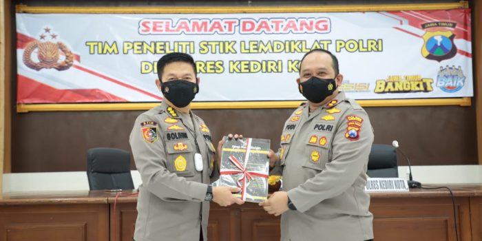 Polres Kediri Kota Terima Kunjungan Tim Peneliti STIK Lemdiklat Polri