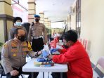 Puluhan Anggota Polres Kediri Kota Laksanakan Donor Darah