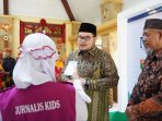 Hadiri Musyda Muhammadiyah VII, Mas Dhito Diwawancarai Wartawan Cilik