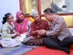 Kapolres Kediri Kunjungi Keluarga Korban yang Hanyut di Selokan