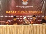 KPU Kota Kediri Gelar Rapat Pleno Rekapitulasi DPS Pemilu 2024