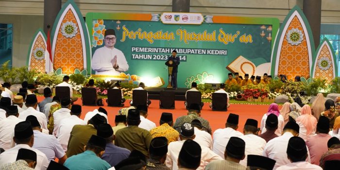 Tadzaburi Al Quran, Pemkab Kediri Gelar Peringatan Nuzulul Qur’an