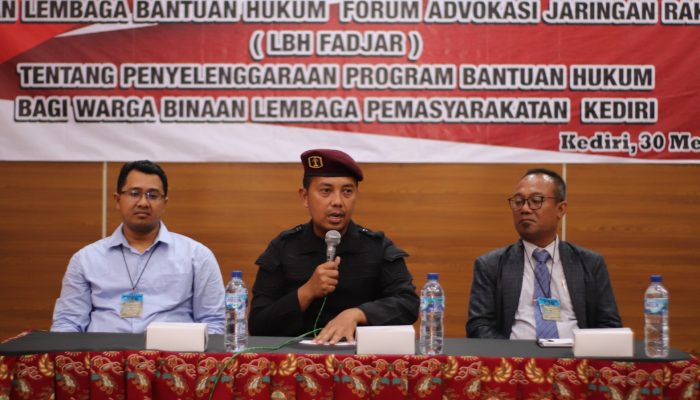 Gandeng LBH Fadjar Lapas Kediri Beri Penyuluhan Kesadaran Hukum Kepada Tahanan