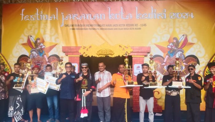 Meriahkan Hari Jadi Ke-1145 Kota Kediri Grup Jaranan Joko Mbalelo Raih Juara 1 Di Ajang Festival Jaranan