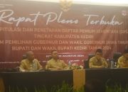 Pleno KPU Kabupaten Kediri Tetapkan DPS Sebanyak 1.257.231 Dan 2.348 TPS Pada Pemilukada Serentak 2024