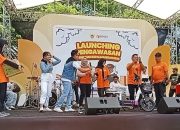 Launching Pengawasan Pemilukada Serentak 2024, Bawaslu Kota Kediri Gelar Jalan Sehat