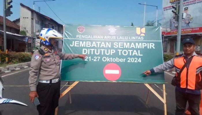 Konstruksi Jembatan Semampir Kediri Bergeser, Ini Yang Dilakukan BBPJN Selain Menutup Total