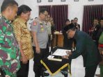 Rakor Pengamanan Pengesahan Warga Baru PSHT dan Kesepakatan BERSAMA Perguruan Pencak Silat Kediri Kota