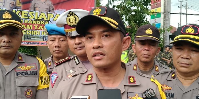 Apel Pengamanan Malam Pergantian Tahun Baru, 450 Personil diterjunkan Polresta Kediri