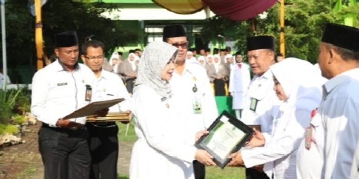 Bupati Kediri Pimpin Upacara Hari Amal Bhakti Ke 74