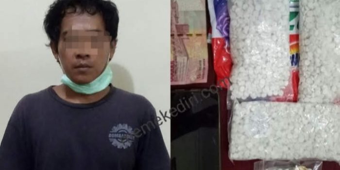 3039 Butir Pil Koplo, Disita Unit Satresnarkoba Polresta Kediri dari Pengelola Laundry