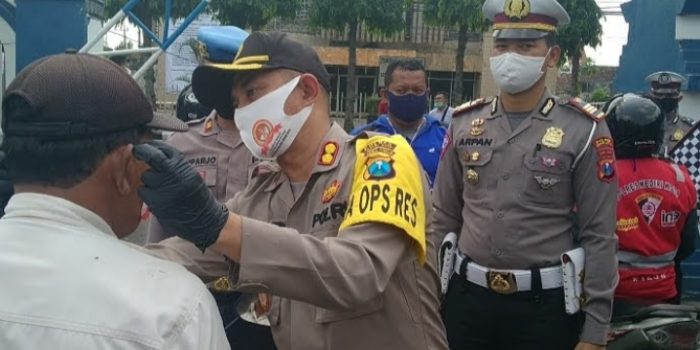 Polres Kediri Kota Beri Pembekalan Kepada Ojek Pangkalan, Pelopor Sehat dan Selamat