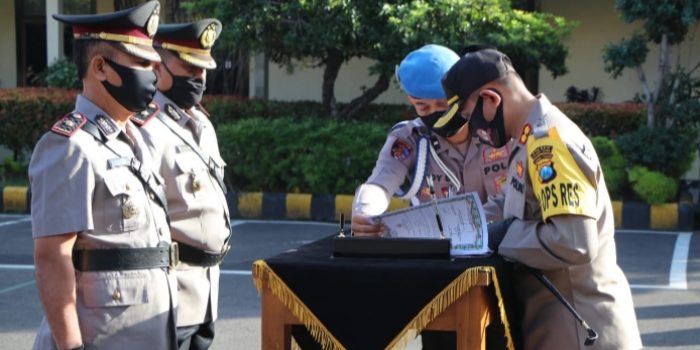 Tiga Jabatan Perwira di Polres Kediri Kota Bergeser