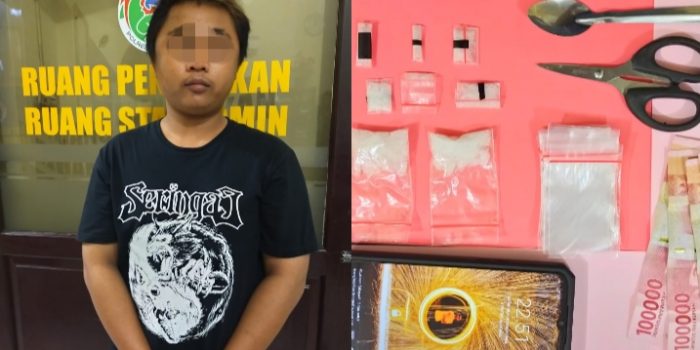 Asyik Ngopi di Warung, Ternyata Pemuda Ini Bawa Sabu yang Siap Edar