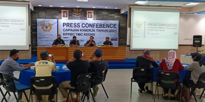 KPPBC Kediri Beberkan Keberhasilan di Tahun 2021