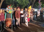 KPU Kabupaten  Kediri Gelar Kirap Maskot Pilkada Serentak, si Nara dan si Jalih