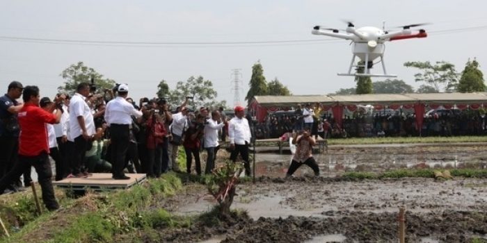 Menteri Pertanian Saksikan Teknologi Pertanian Modern di Kabupaten Kediri