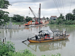 Pembangunan Jembatan Jongbiru Terus Mengejar Waktu