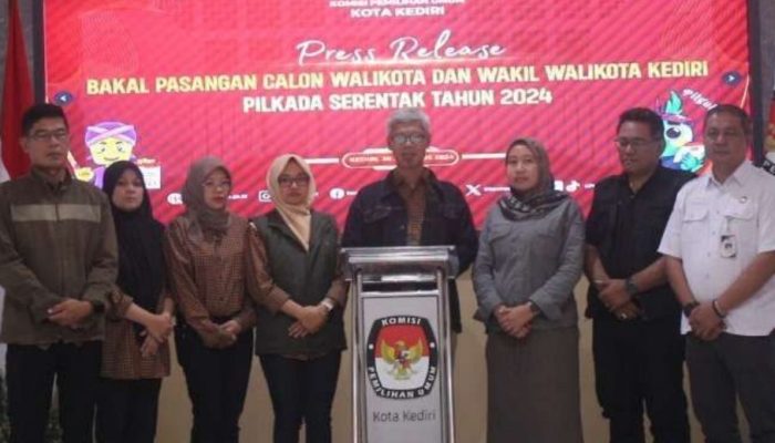 Pendaftaran Ditutup, KPU Kota Kediri Terima Dua Pasangan Bacalon Walikota dan Wawali