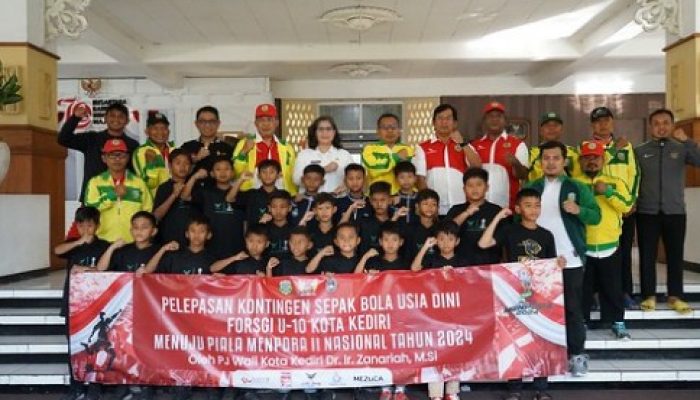 Pj Wali Kota Kediri Lepas Kontingen FORSGI Menuju Piala Menpora!