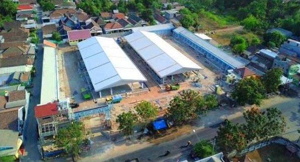 Revitalisasi Pasar Bendo Rampung, Dinas Perdagangan Berharap Pedagang Lama Tempati Kios Baru