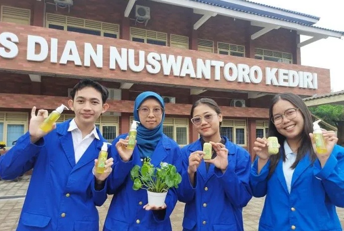 Sabun Mandi Organik dari tanaman Pegagan Karya Mahasiswa Kediri