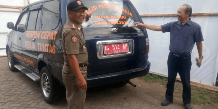 Gelar Keberhasilan Dan Responsif Satpol PP Kota Kediri Launching Mobil RCKT