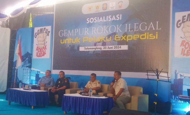 Sosialisasi Gempr Rokok Illegal untuk pelaku Ekspedisi