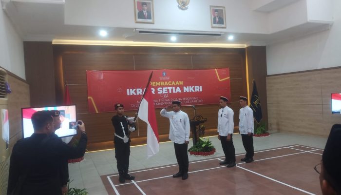 Tiga Napiter di Lapas Klas IIA Kediri Menambah Angka Napiter Jatim Yang Ikrar Setia NKRI