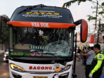 Tragis! Kecelakaan Maut Bus Bagong Tewaskan Dua Remaja di Kediri