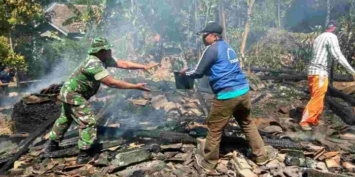 Rumah Warga Bulurejo Ludes Terbakar, Penyebabnya Ini…