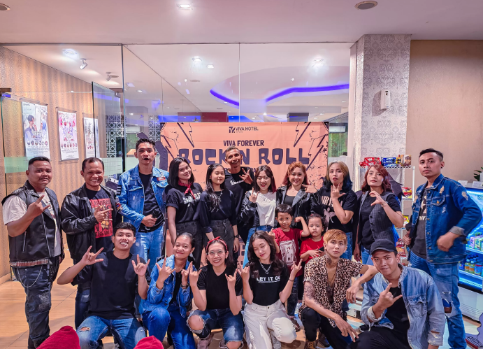 Suasana Memori Musik 'Rock N Roll' dan Kelezatan di Viva Hotel Kediri