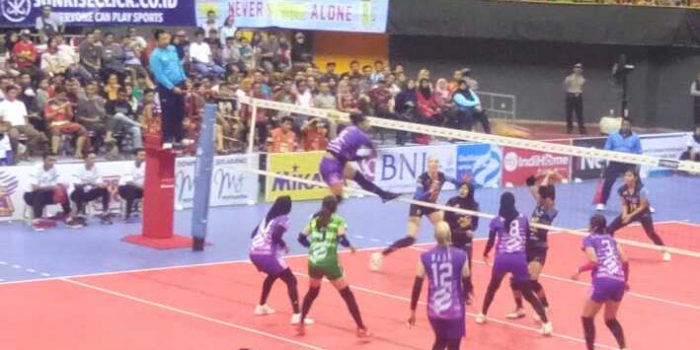 Tim Putri JPP Berikan Perlawanan Sengit Untuk Raih Kemenangan Lawan Tim BJB di Pertandingan Final Four Proliga 2019