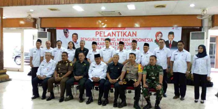 Pengurus dan Dewan Kehormatan PMI Masa Bakti 2019-2024 Kabupaten Kediri Dikukuhkan