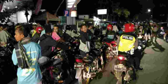 Puluhan Motor Terjaring Giat Dakgar Sistem Hunting Satlantas Polresta Kediri