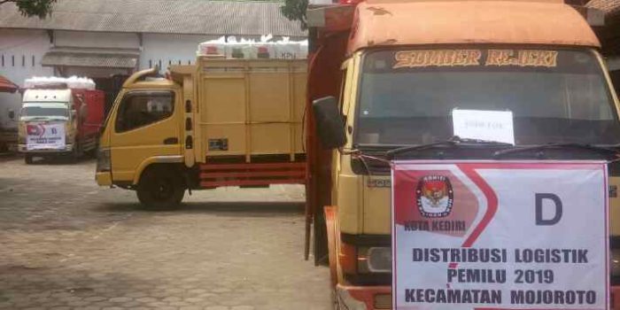 Ini Rincian Kendaraan dan Data Logistik Yang Dilakukan Distribusi KPU Kota Kediri