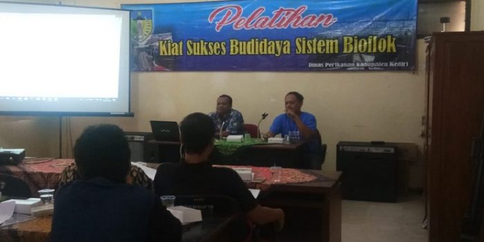 Dinas Perikanan Kediri Gelar Pelatihan Budidaya Ikan Lele Sistem Bioflok