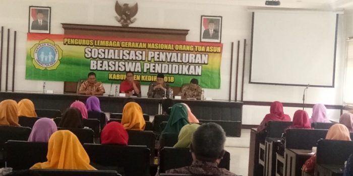 GNOTA Kabupaten Kediri Lakukan Sosialisasi Penyaluran Bea Siswa