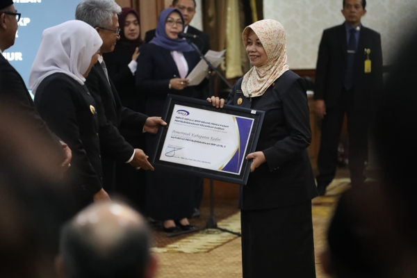 Kabupaten Kediri Terima Penghargaan Maturitas SPIP Level 3