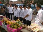 Pasca Kebakaran Pasar Pon Wakil Bupati Trenggalek Tinjau Lokasi